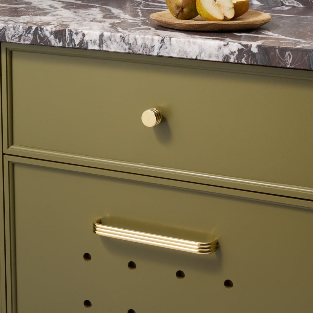 Plank Hardware ALVA Tubular D Bar Pull - Unlacquered Brass