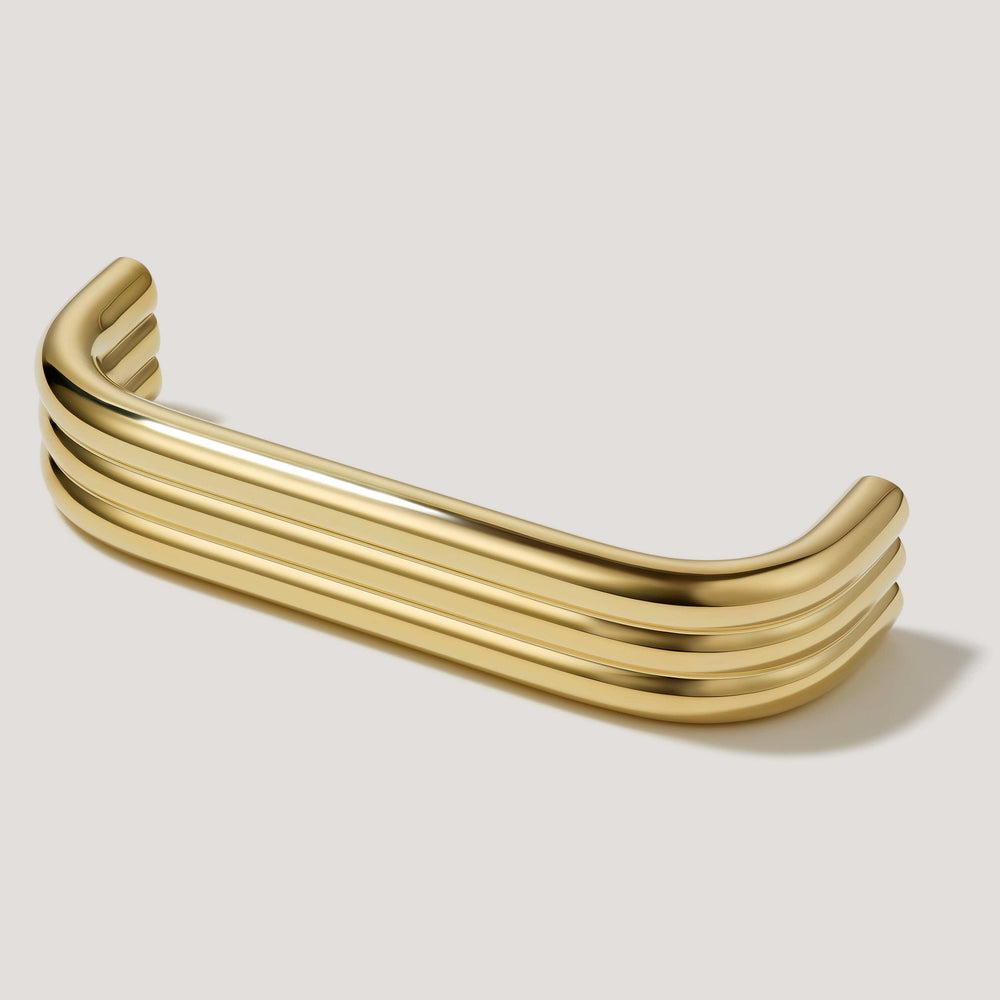 ALVA Tubular D Bar Pull - Unlacquered Brass