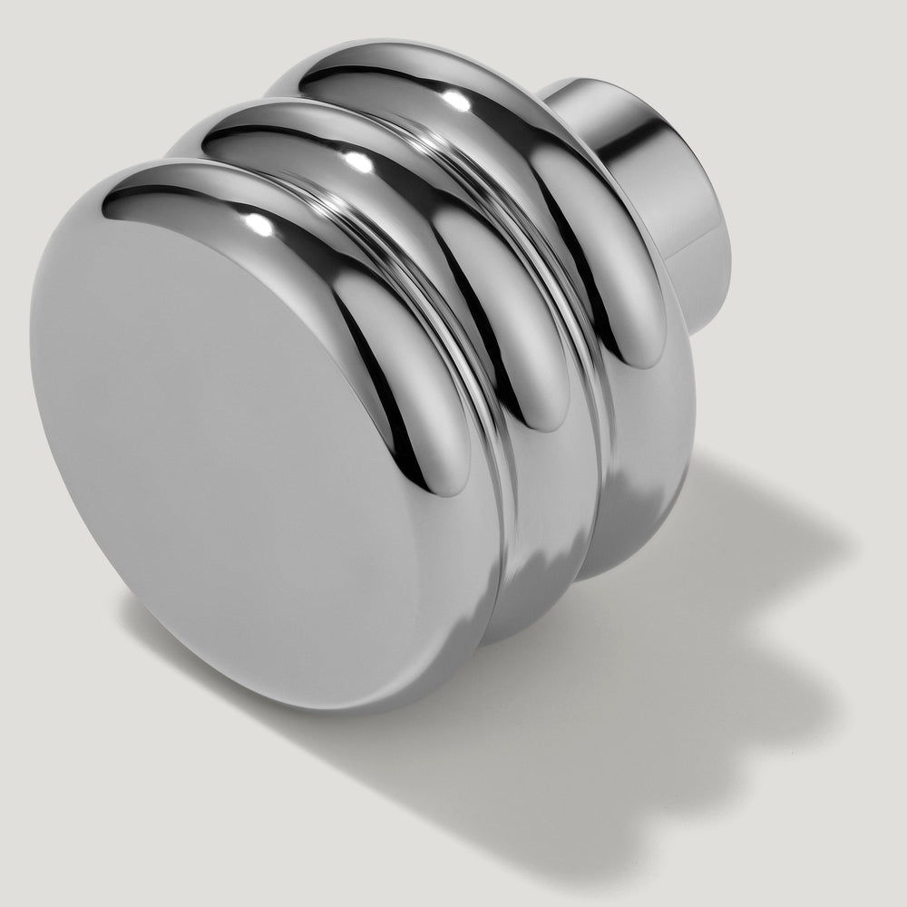 ALVA Tubular Knob - Polished Nickel