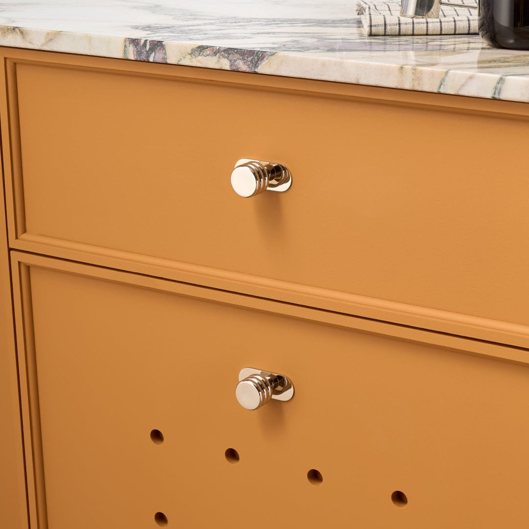 Plank Hardware ALVA Tubular Knob - Polished Nickel