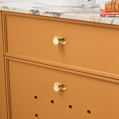 Plank Hardware ALVA Tubular Knob - Unlacquered Brass