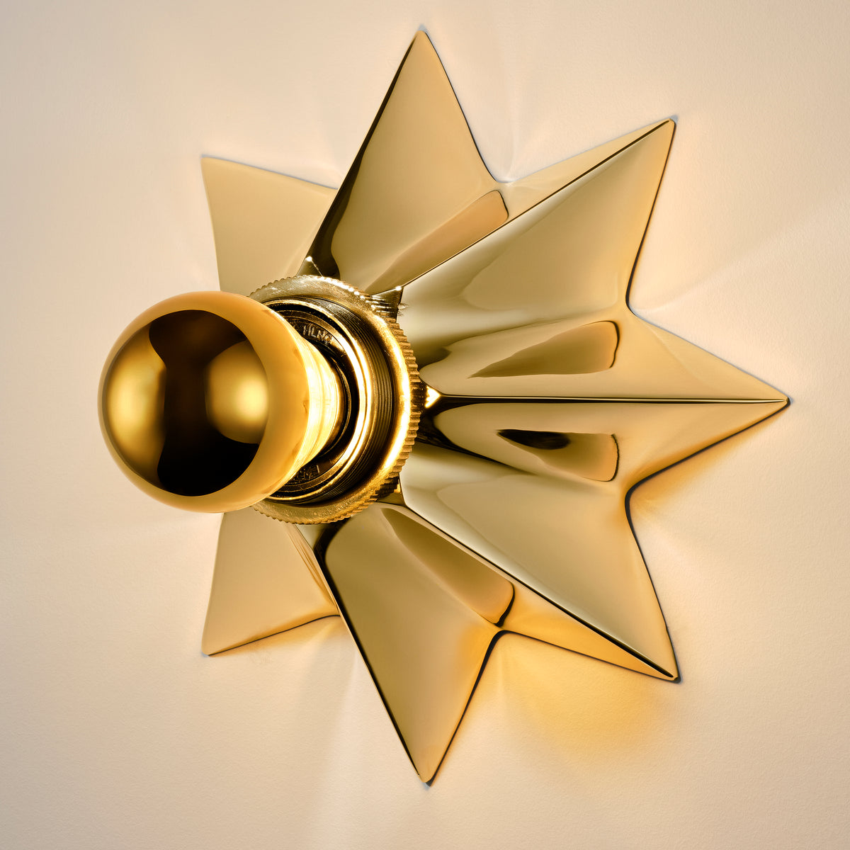 Plank Hardware ASTER Flush Mount Light - Unlacquered Brass