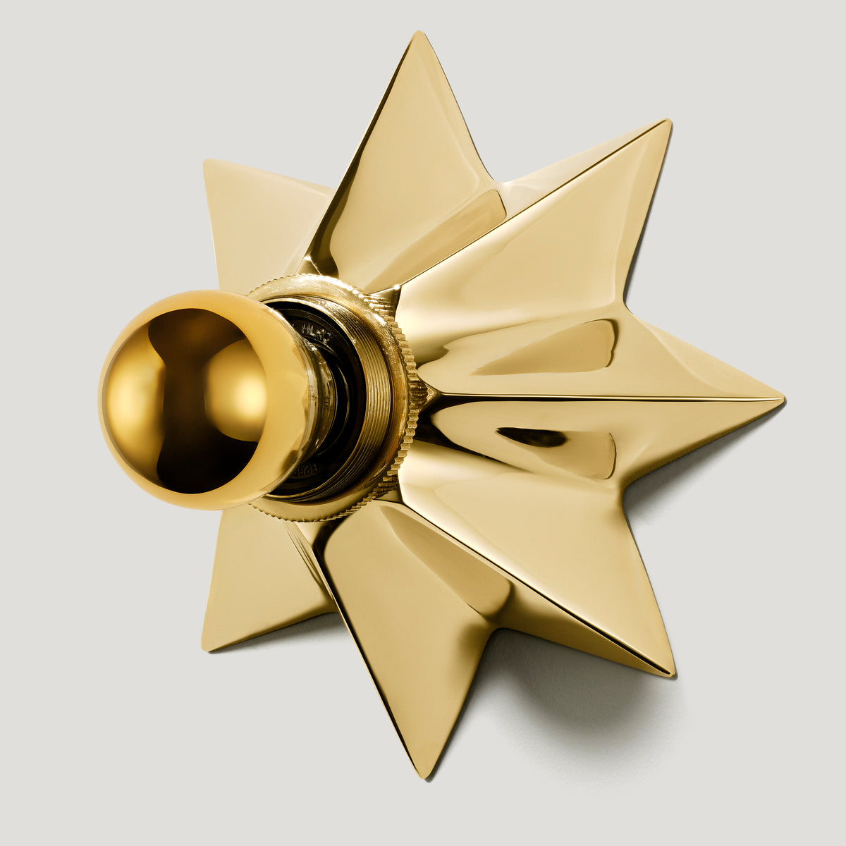 Plank Hardware ASTER Flush Mount Light - Unlacquered Brass