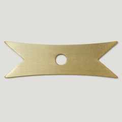 ELIZA Ribbon Knob Backplate - Brass
