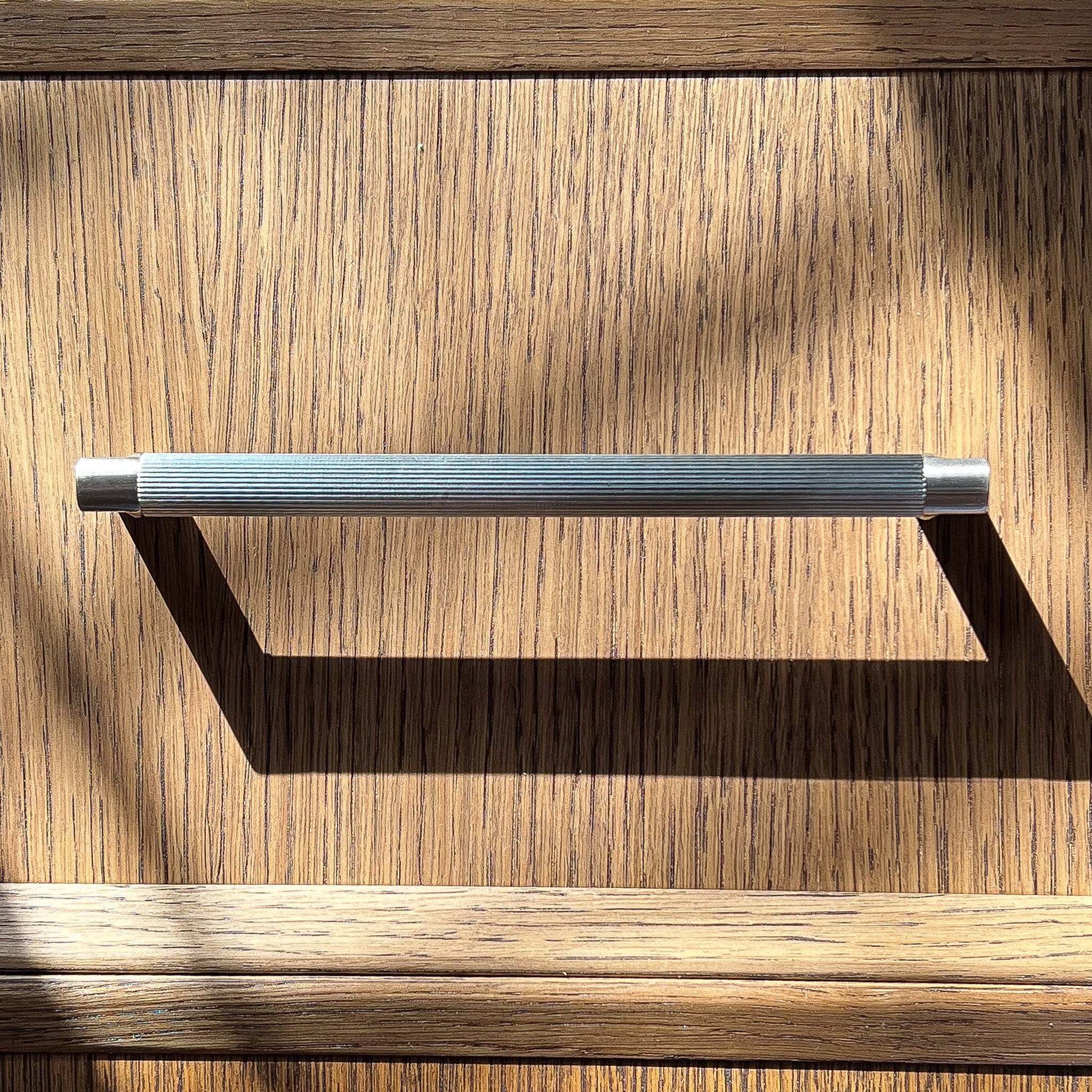 Plank Hardware BECKER Grooved D-Bar Pull - Stainless Steel