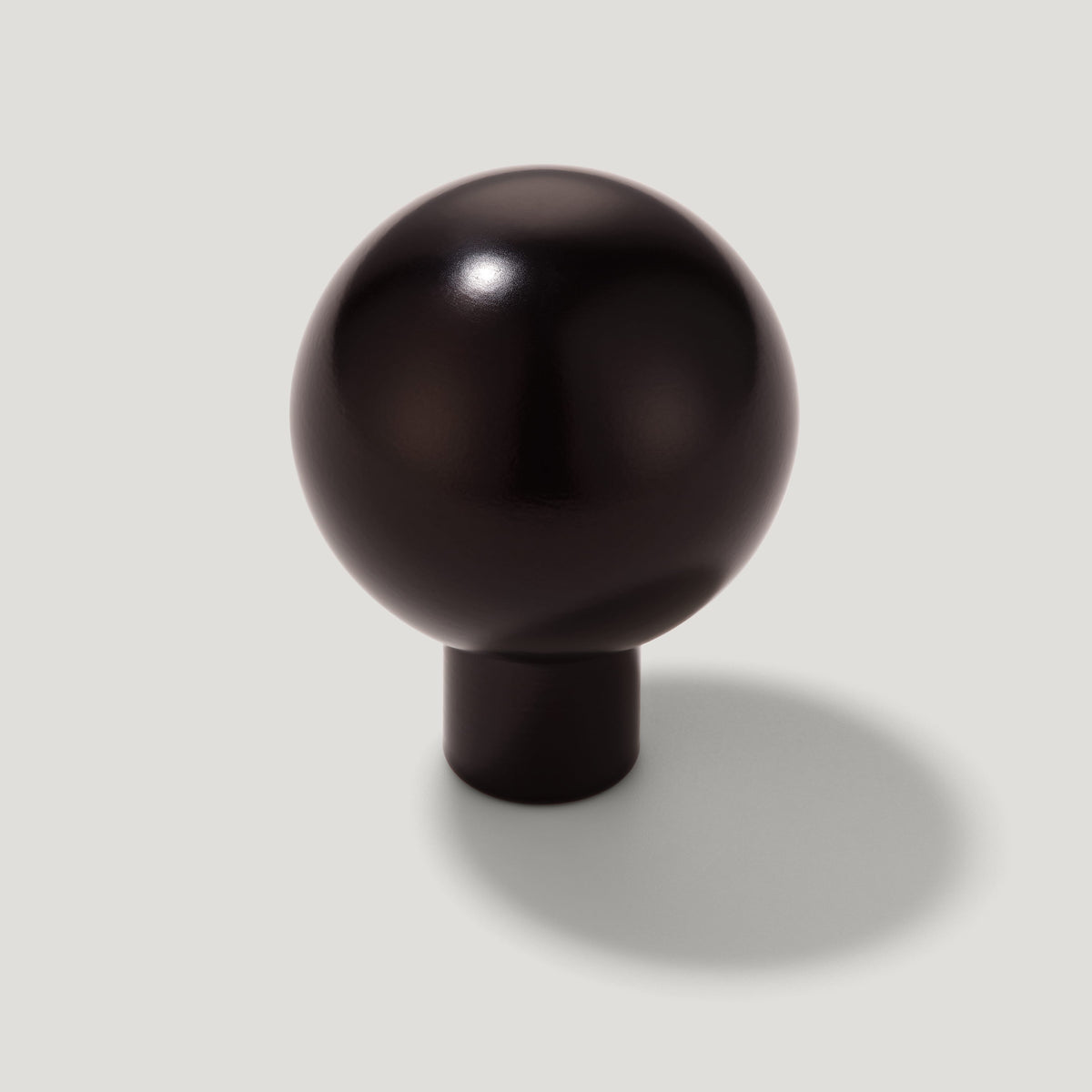 Plank Hardware BOBBIN Ball Cabinet Knob - Blackened Bronze