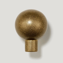 Plank Hardware BOBBIN Knob - Aged Brass