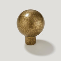 Plank Hardware BOBBIN Knob - Aged Brass