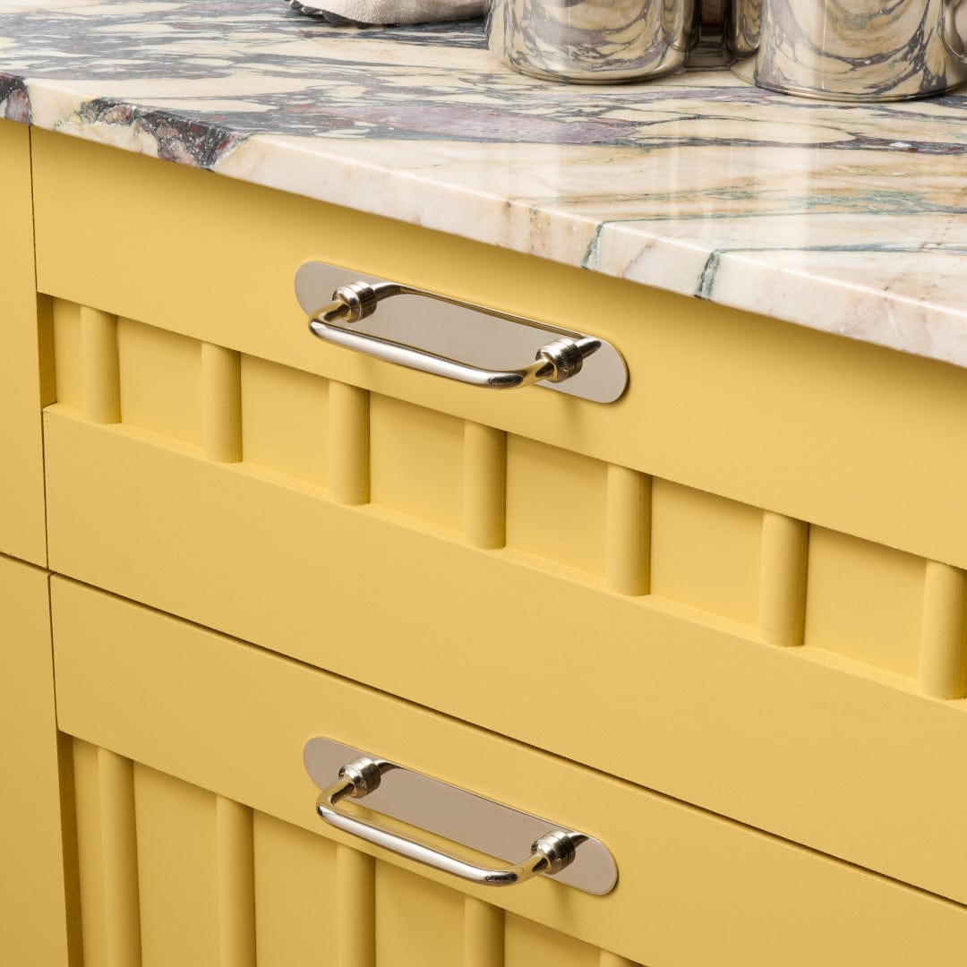 Plank Hardware COHEN Pull Backplate - Polished Nickel