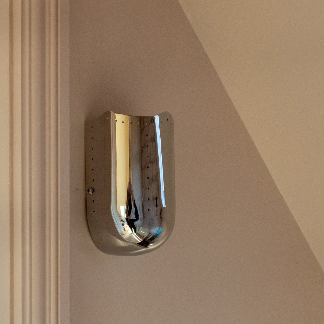 Plank Hardware DOMINO Flush Wall Sconce - Polished Chrome