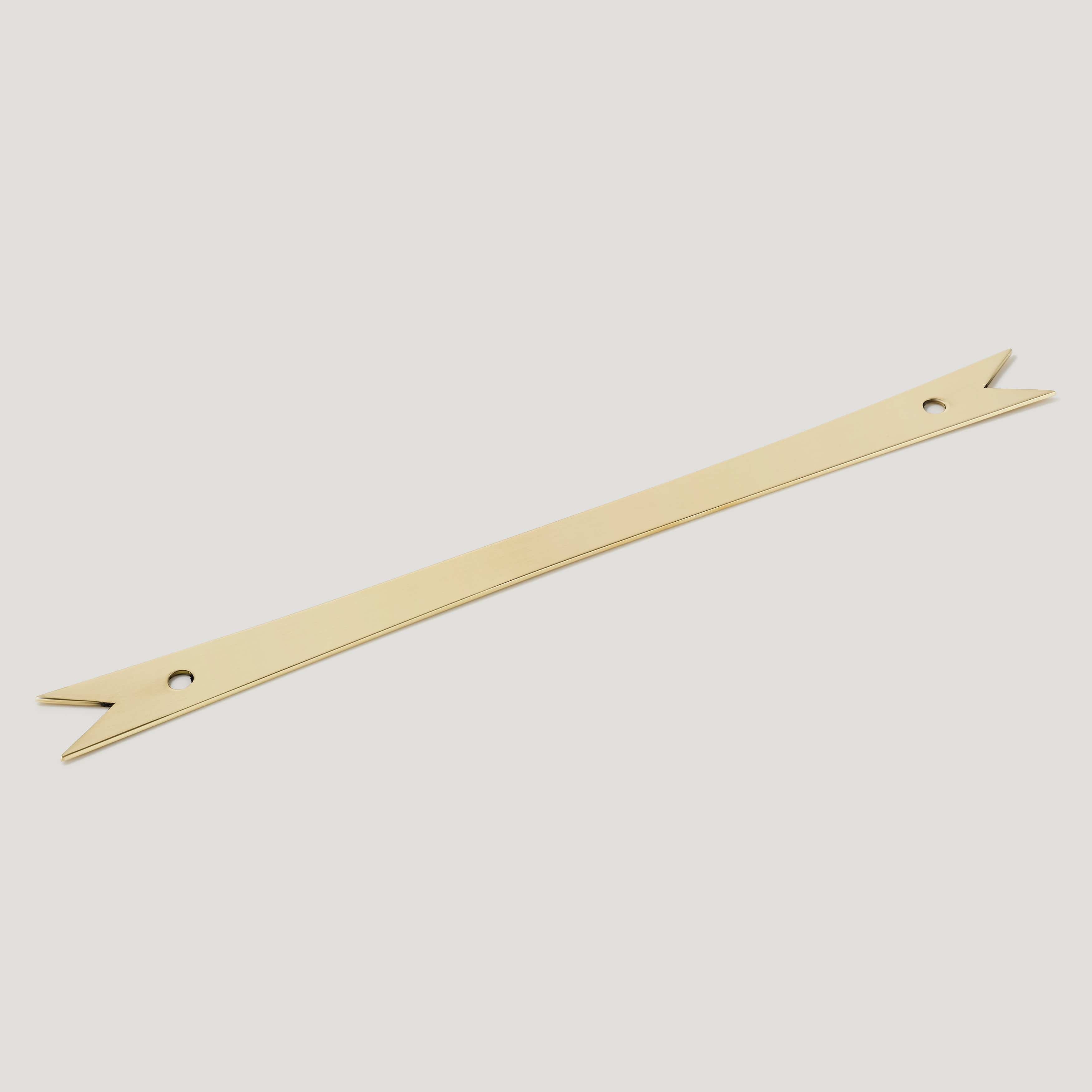 Plank Hardware ELIZA Pull with Ribbon Backplate - Unlacquered Brass