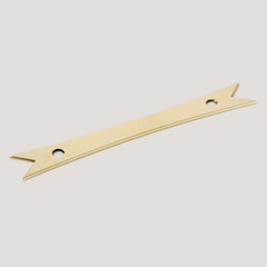 Plank Hardware ELIZA Pull with Ribbon Backplate - Unlacquered Brass
