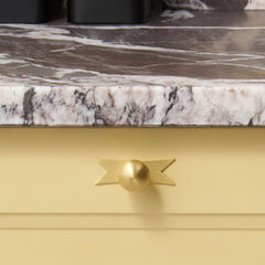 Plank Hardware ELIZA Ribbon Knob Backplate - Brass