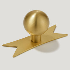 Plank Hardware ELIZA Ribbon Knob Backplate - Brass