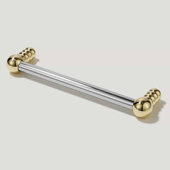 Plank Hardware ESBEN D Bar Pull - Polished Nickel & Unlacquered Brass