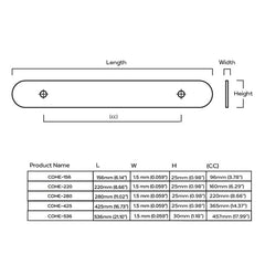 Plank Hardware ESBEN D Bar Pull - Polished Nickel & Unlacquered Brass