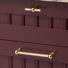 Plank Hardware ESBEN D Bar Pull - Unlacquered Brass