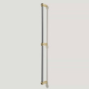 Plank Hardware ESBEN Heavyweight Pull - Polished Nickel & Unlacquered Brass