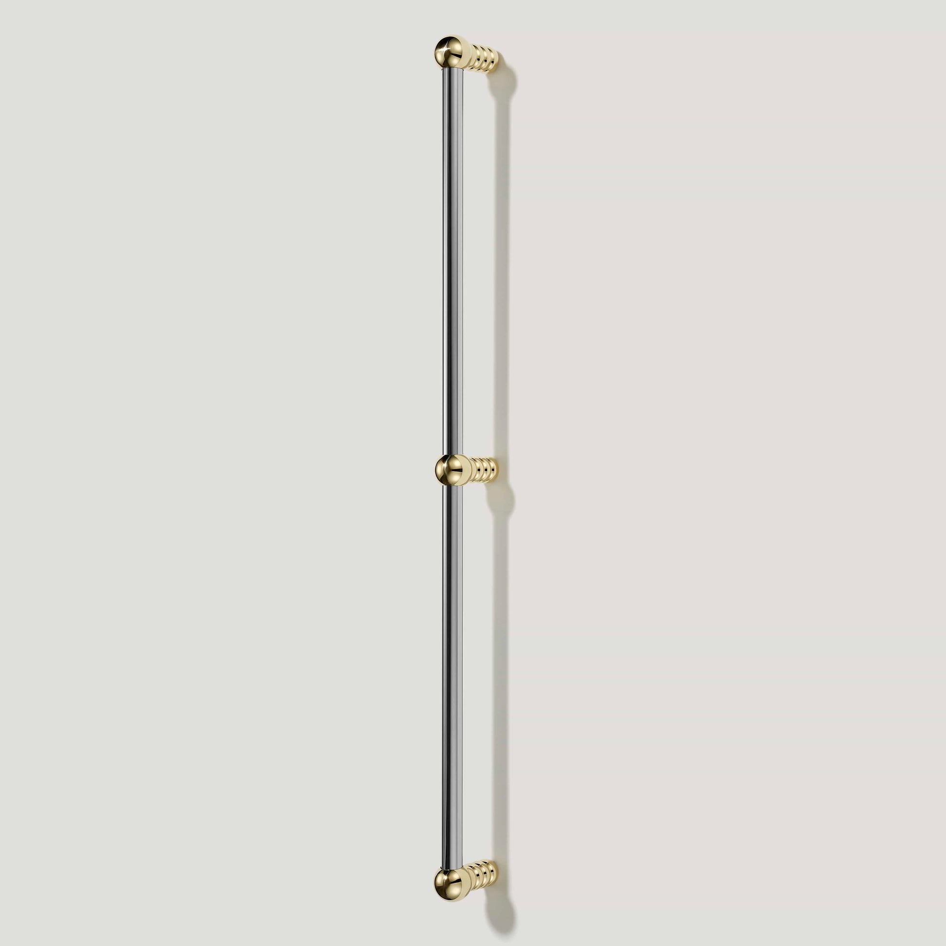 Plank Hardware ESBEN Heavyweight Pull - Polished Nickel & Unlacquered Brass