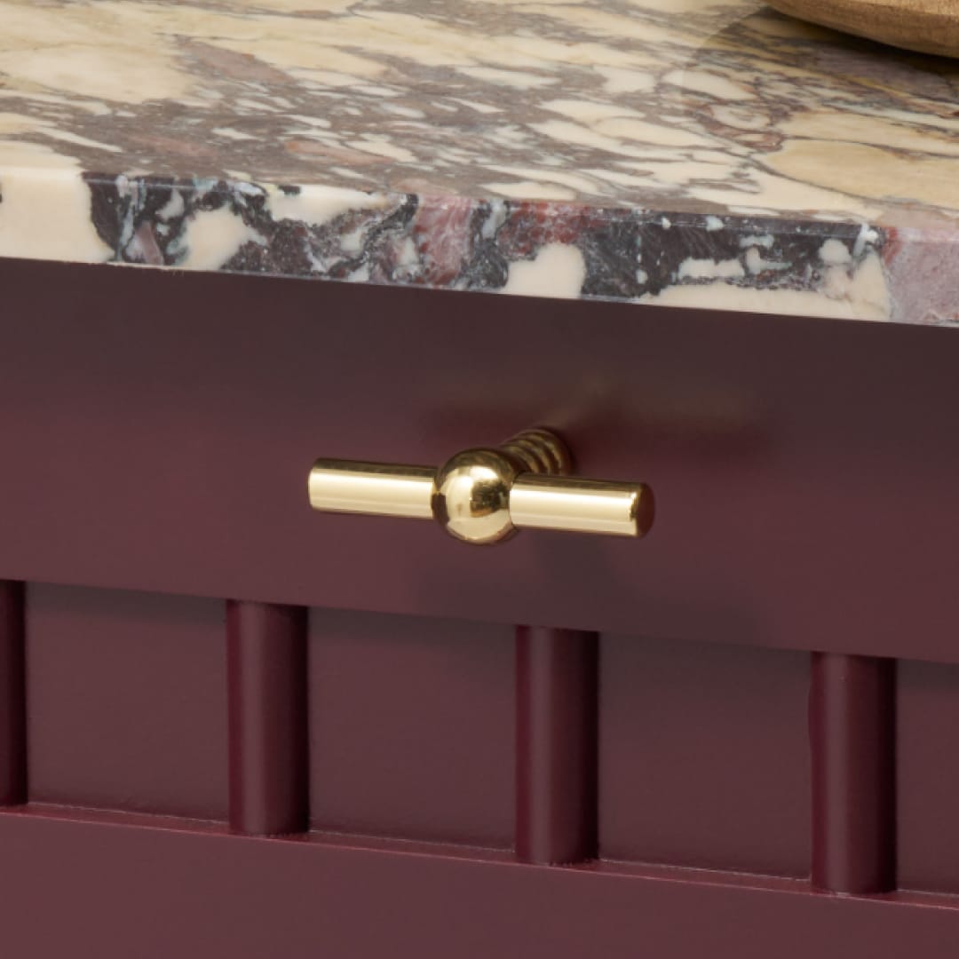 Plank Hardware ESBEN Single T Pull - Unlacquered Brass