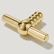 Plank Hardware ESBEN Single T Pull - Unlacquered Brass