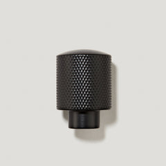 Plank Hardware FRANKLIN Knurled Button Cabinet Knob - Black