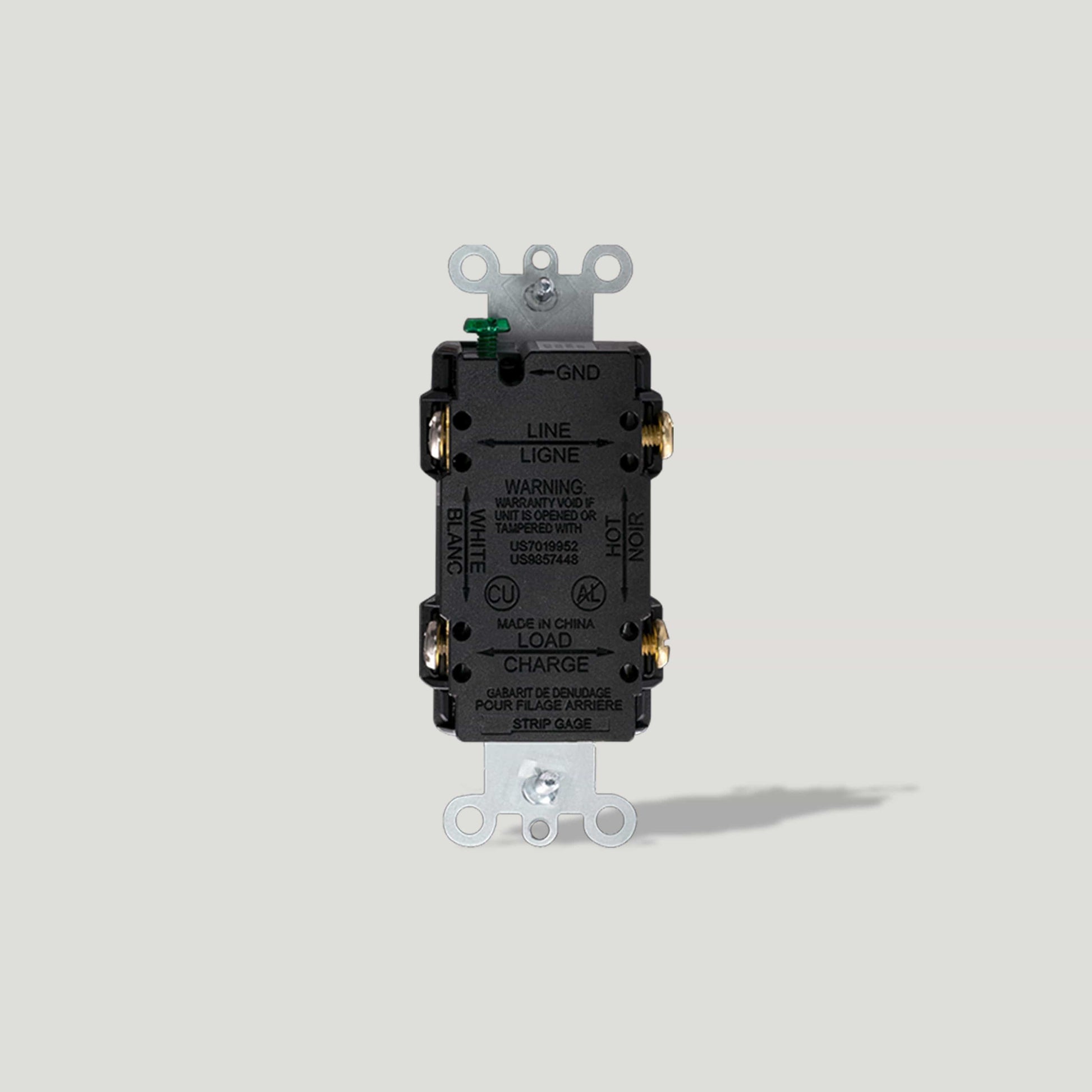 Plank Hardware GFCI Power Outlet 15A - Black