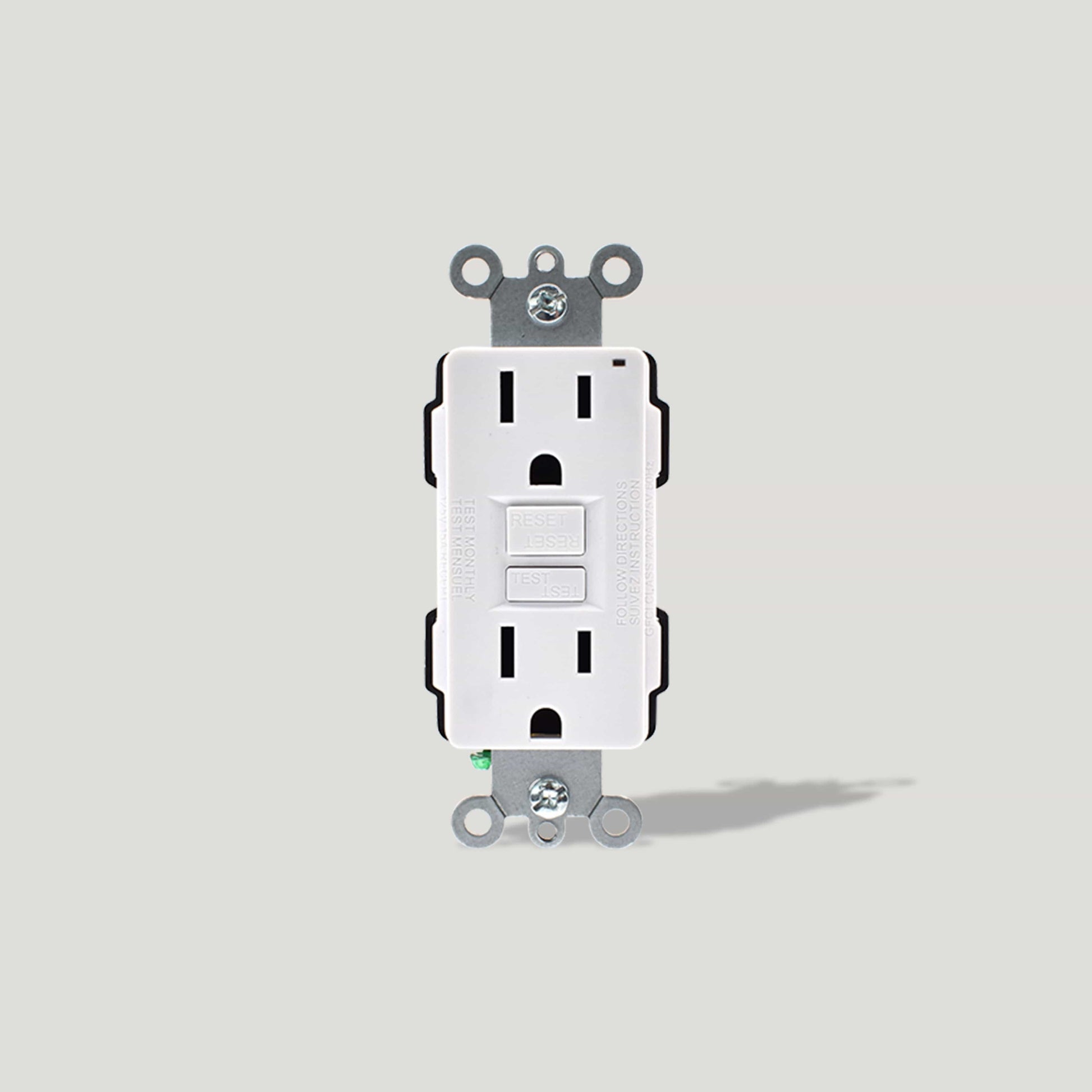Plank Hardware GFCI Power Outlet 15A - White