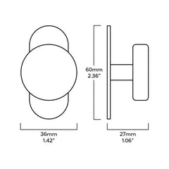 Plank Hardware GRAYSON Shaker Cabinet Knob - Antique Brass