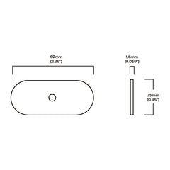 Plank Hardware GRAYSON Shaker Cabinet Knob - Antique Brass