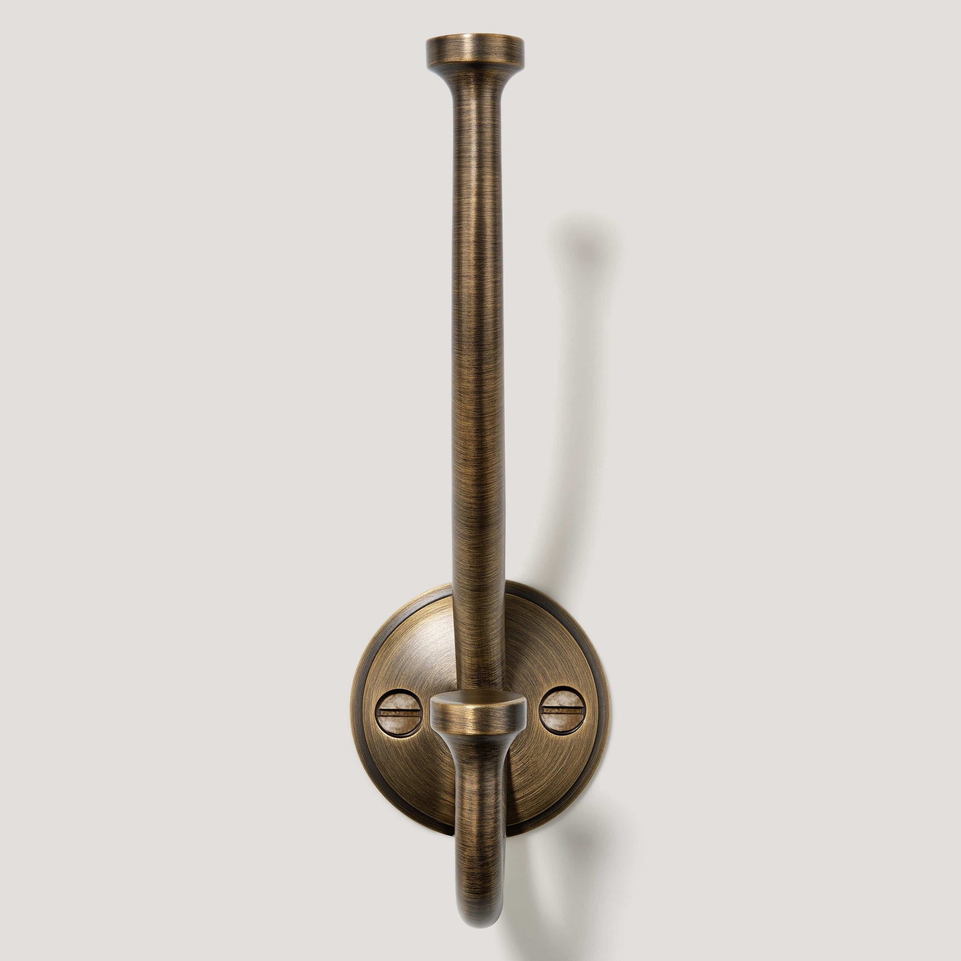 Plank Hardware GRAYSON Shaker Double Fixing Hook - Antique Brass