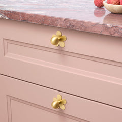 Plank Hardware HALLEY Ball Cabinet Knob - Brass