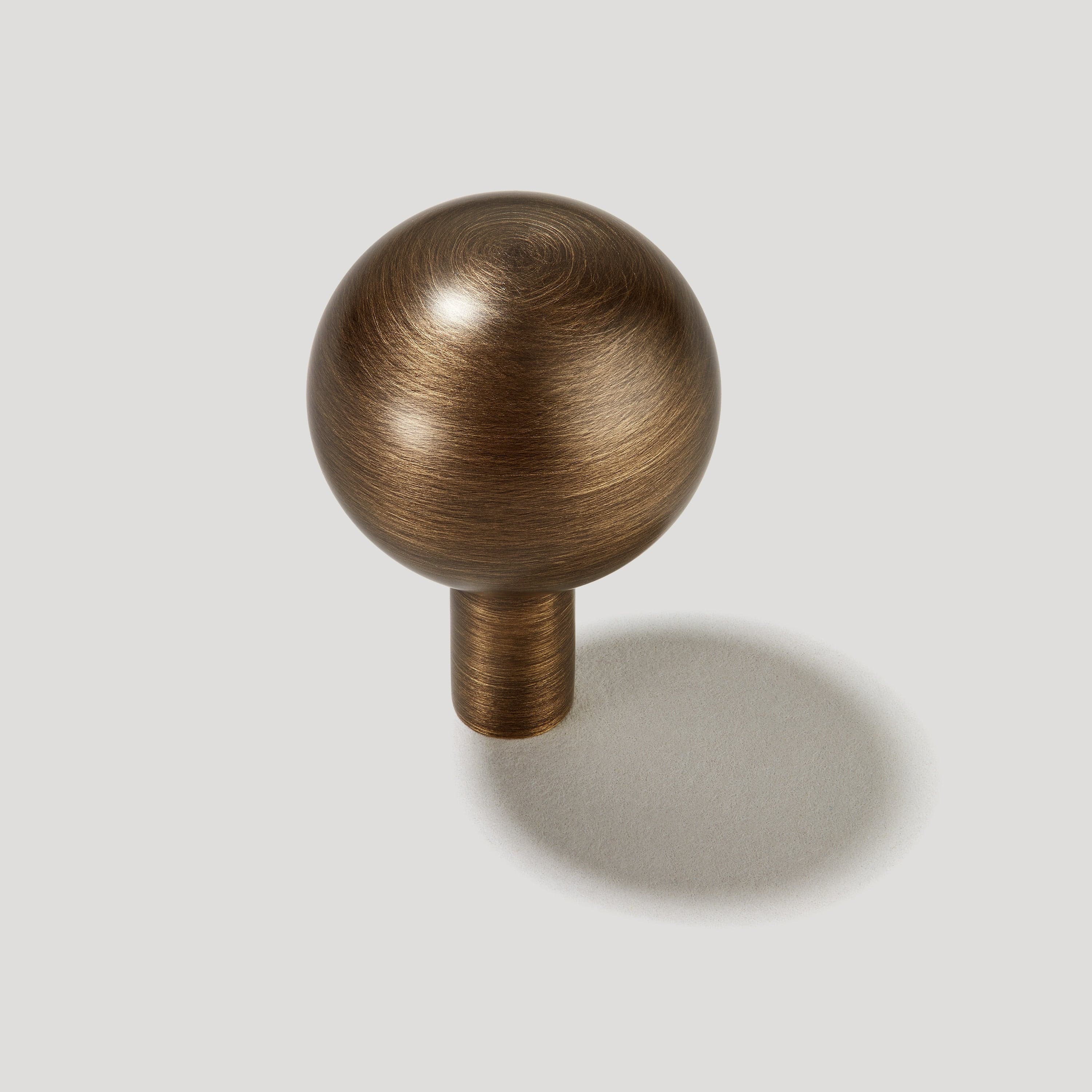 Plank Hardware HALLEY Sphere Cabinet Knob - Antique Brass