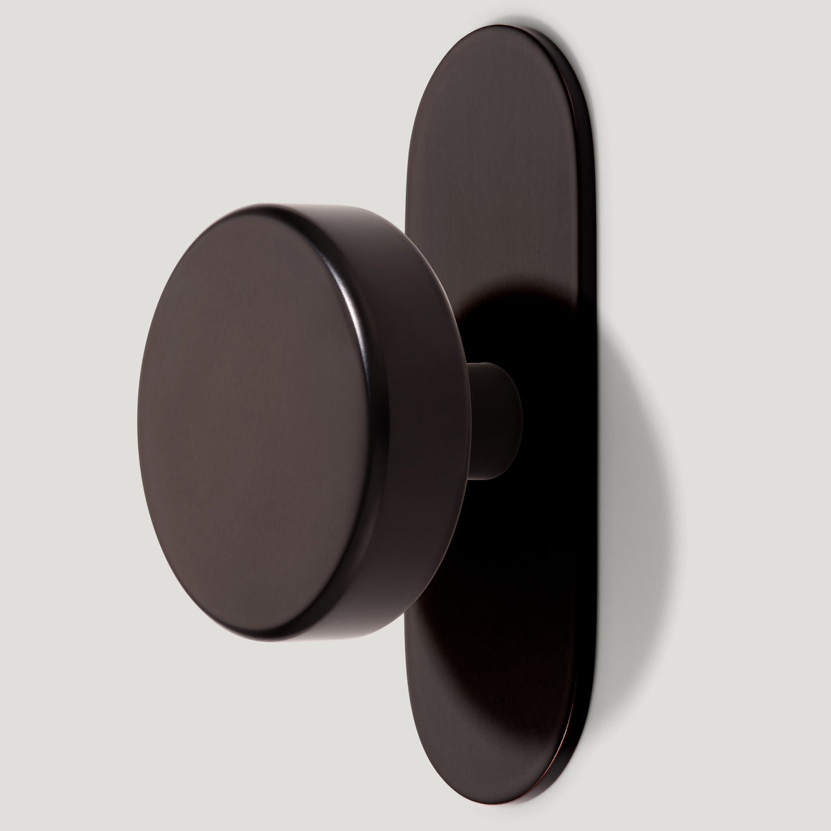 Plank Hardware Hook with Backplate GRAYSON Hook - Blackened Bronze