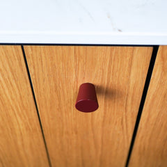 Plank Hardware HUBBLE Tapered Cabinet Knob - Burgundy