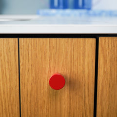 Plank Hardware HUBBLE Tapered Cabinet Knob - Red