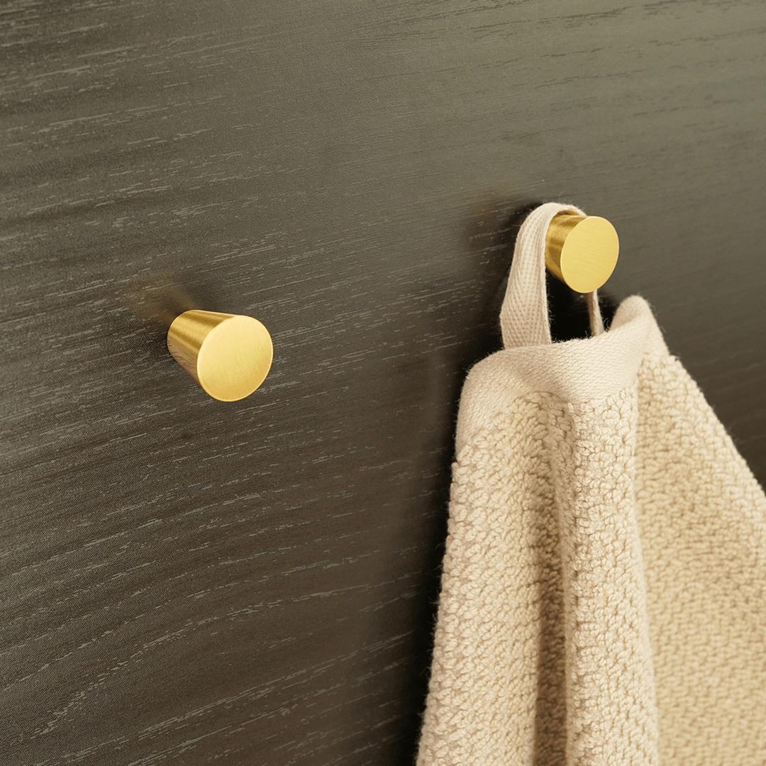 Plank Hardware HUBBLE Tapered Wall Hook - Brass