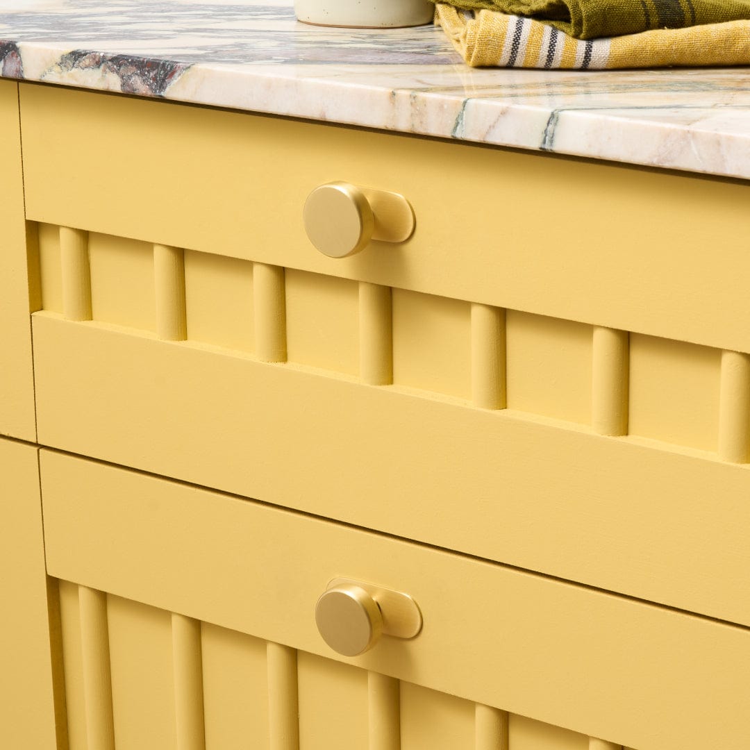 Plank Hardware HUDSON Shaker Cabinet Knob - Brass