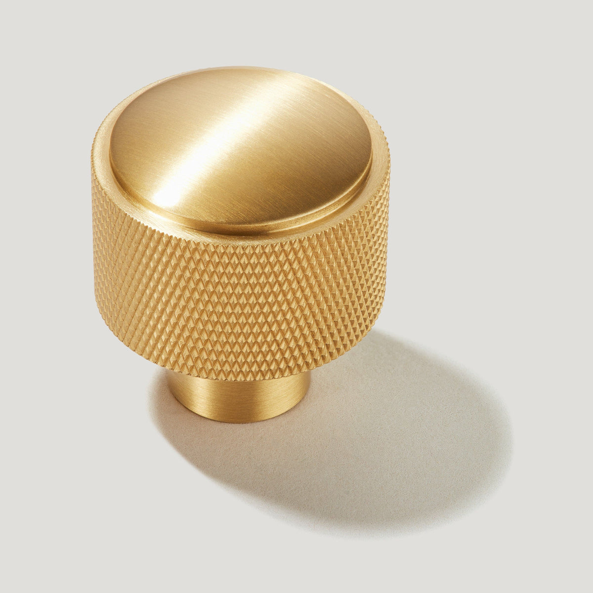 Brass Knurled Cabinet Knob Large Knurled Knobs Plank Hardware 0742