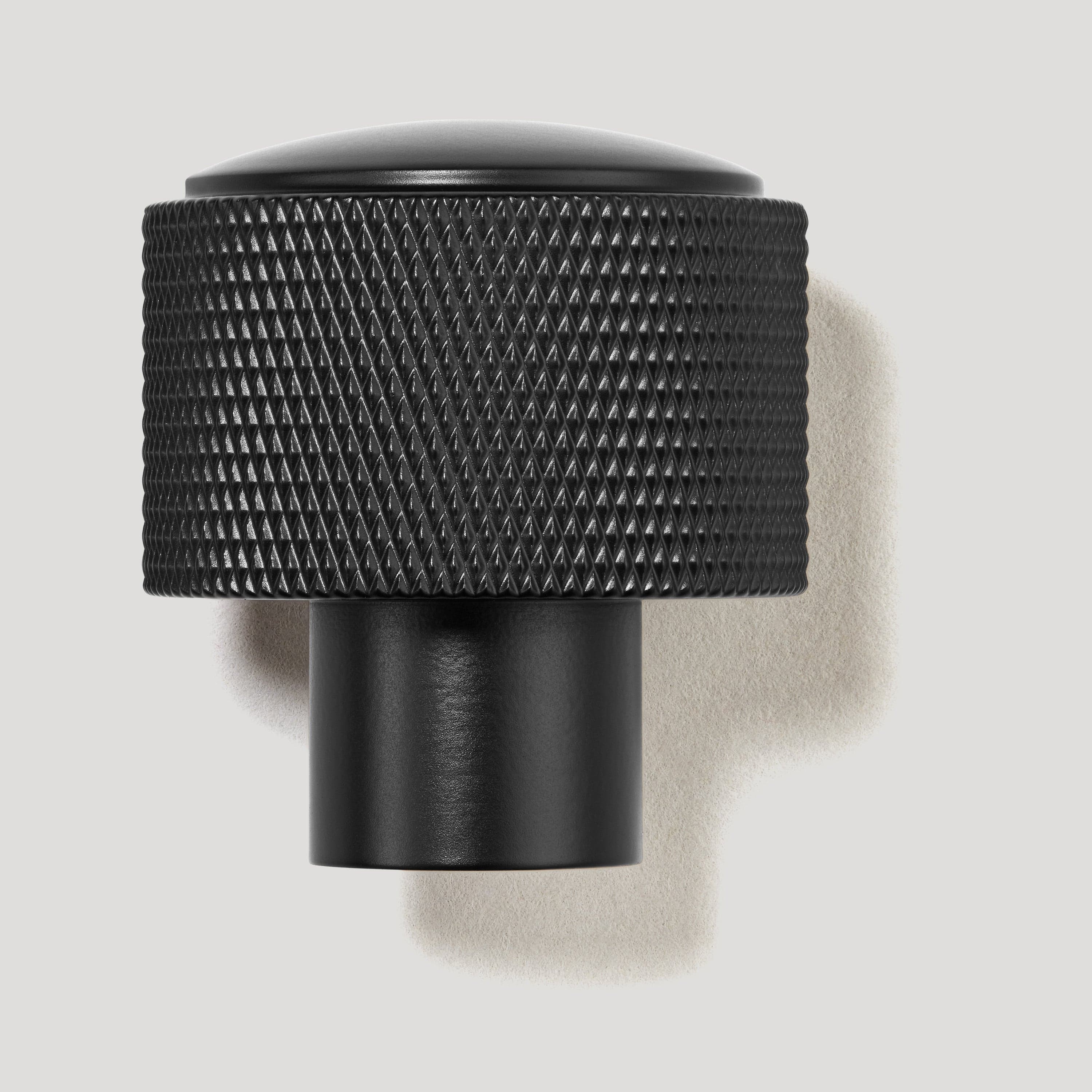 Plank Hardware HUMBOLDT Knurled Button Wall Hook - Black