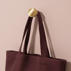 Plank Hardware HUMBOLDT Knurled Button Wall Hook - Brass