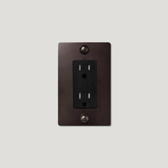 JASPER 1G 15A Outlet - Blackened Bronze