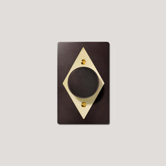 Plank Hardware JASPER 1G Diamond Dimmer Switch - Blackened Bronze / Unlacquered Brass