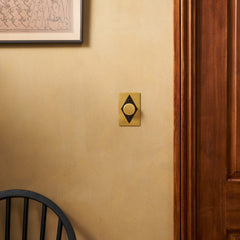Plank Hardware JASPER 1G Diamond Dimmer Switch - Heritage Brass / Blackened Bronze