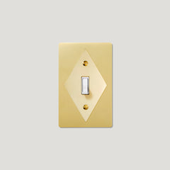 Plank Hardware JASPER 1G Diamond Toggle Switch - Brass / Unlacquered Brass