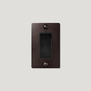 Plank Hardware JASPER 1G Rocker Switch - Blackened Bronze