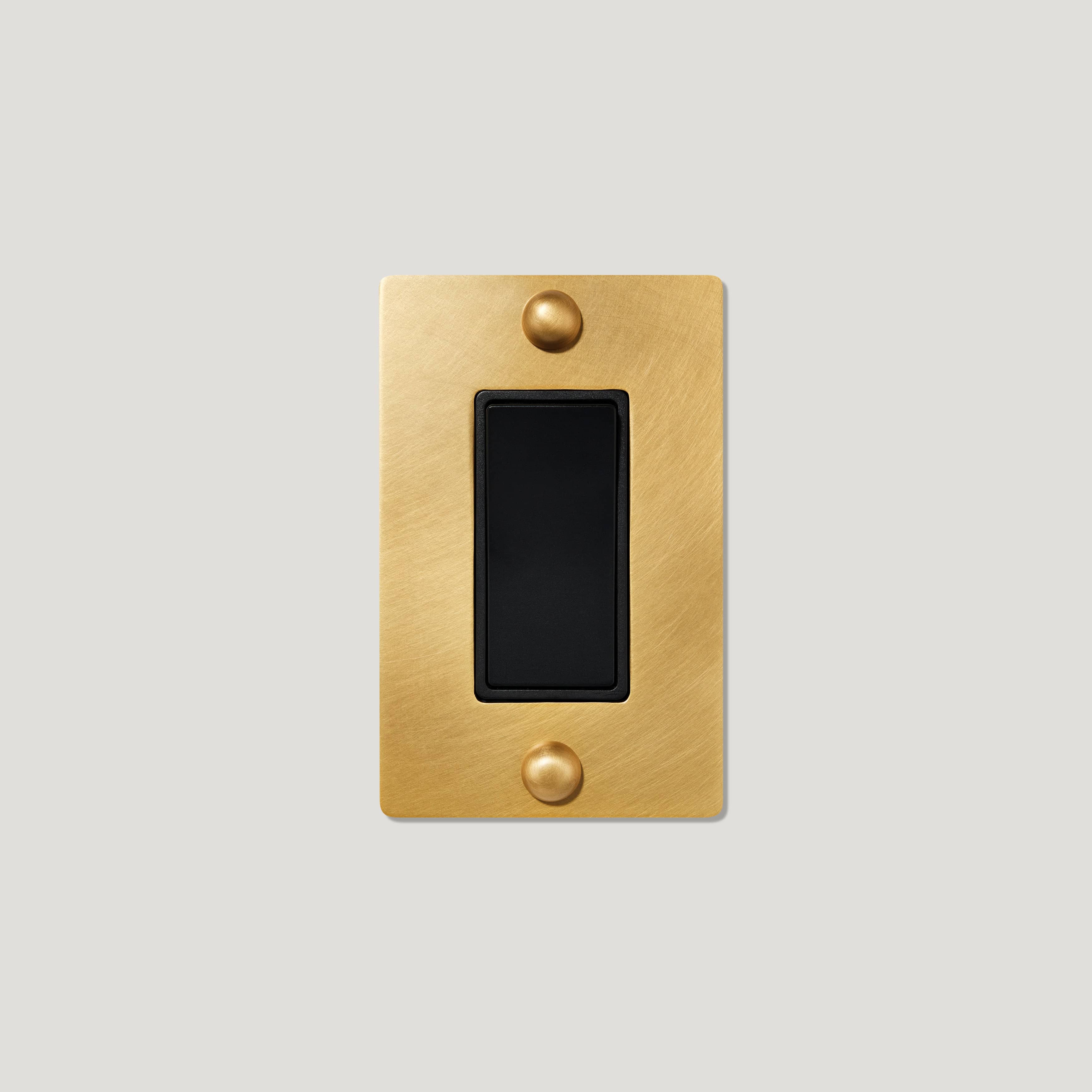 Plank Hardware JASPER 1G Rocker Switch - Heritage Brass