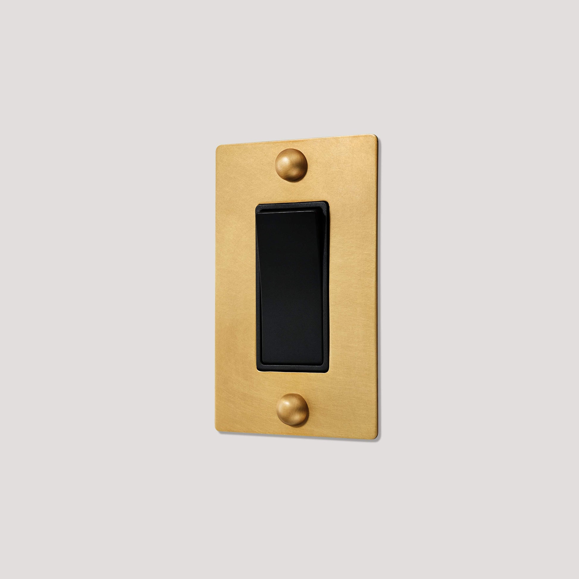 Plank Hardware JASPER 1G Rocker Switch - Heritage Brass