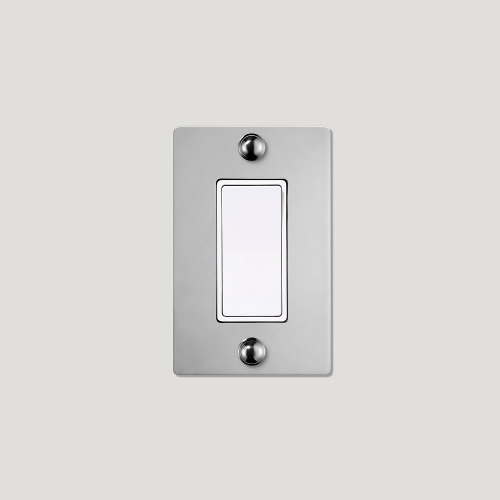 JASPER 1G Rocker Switch - Polished Nickel