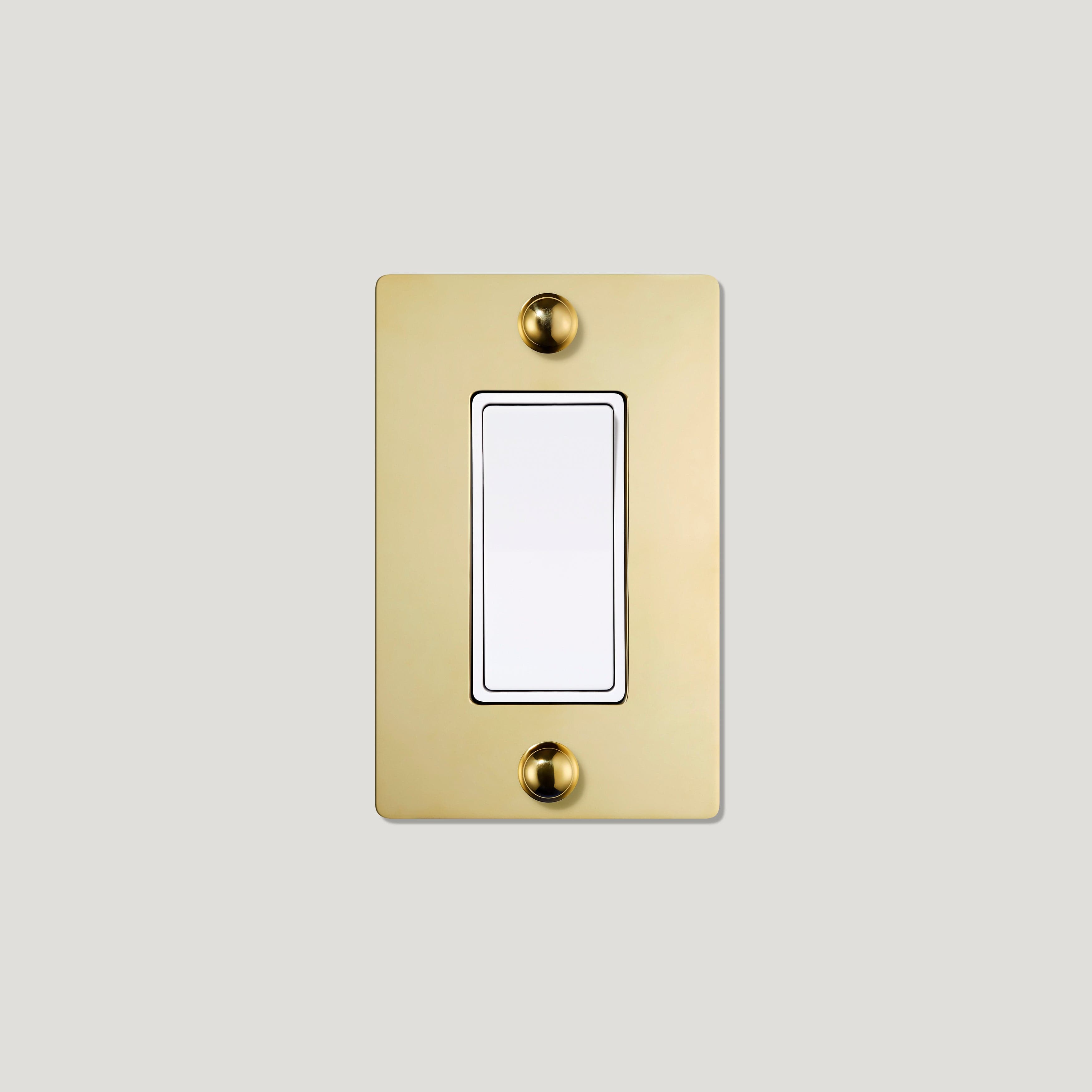 Plank Hardware JASPER 1G Rocker Switch - Unlacquered Brass